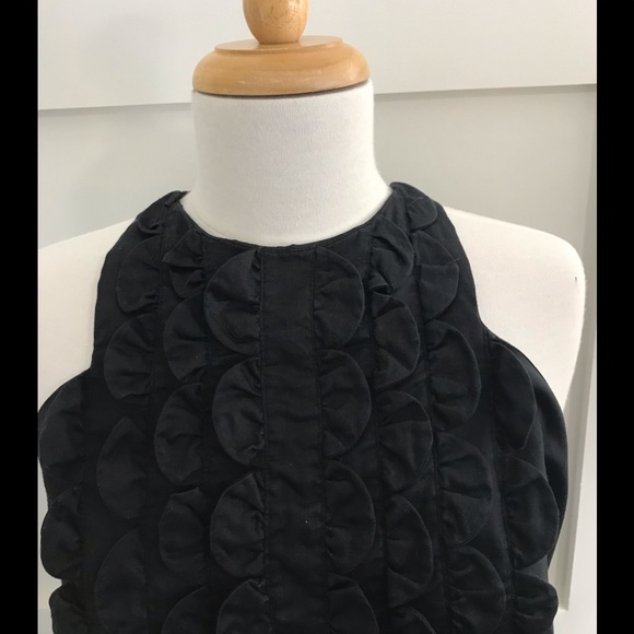 HOSS INTROPIA Designed in Spain, Ruffled Tuxedo front Dress / Tunic in Black - Picture 3 of 11